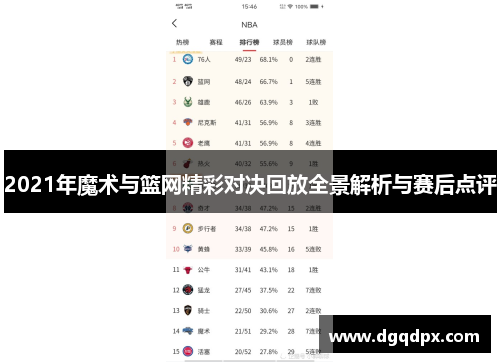 2021年魔术与篮网精彩对决回放全景解析与赛后点评